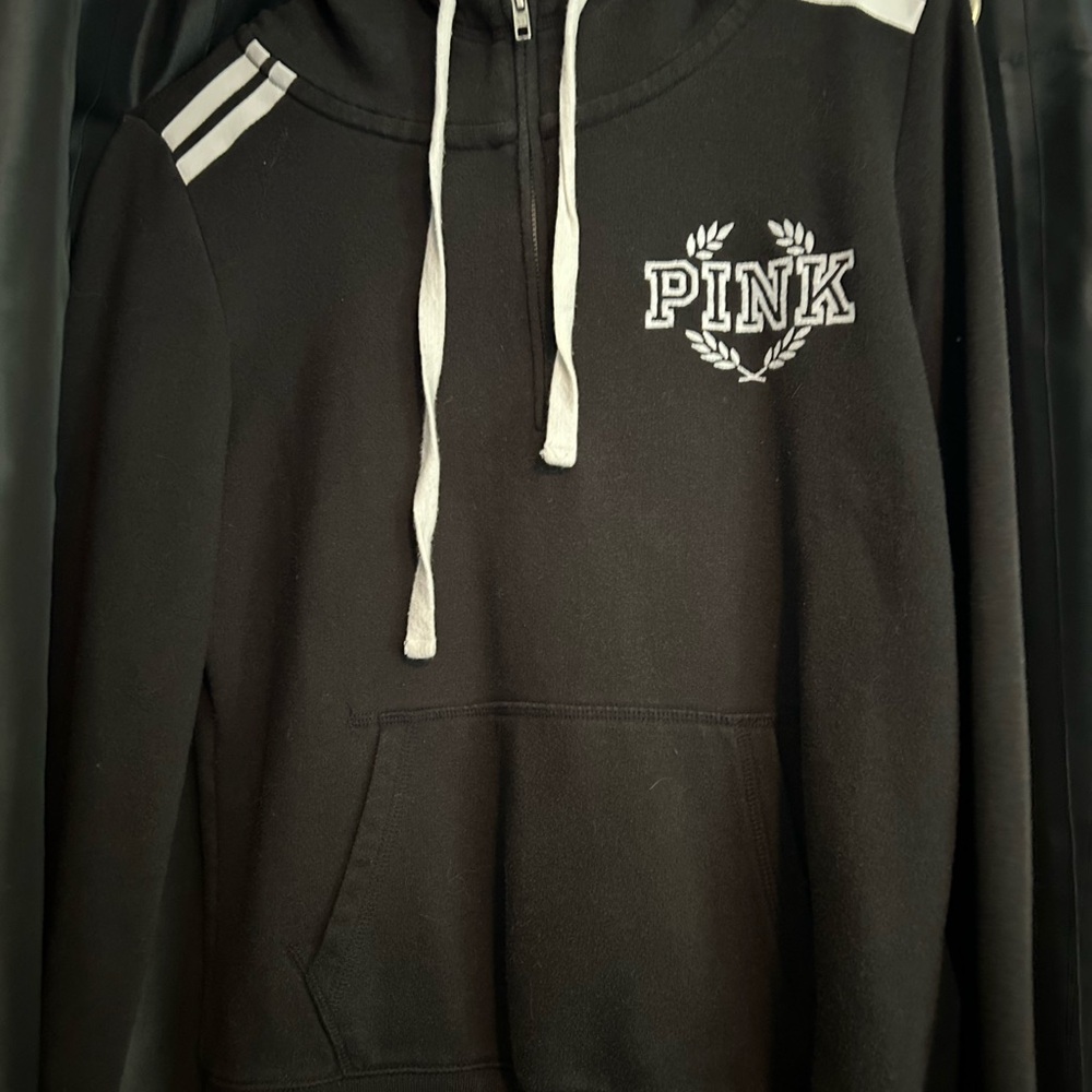 Victoria's Secret PINK Black and White Zip-Up